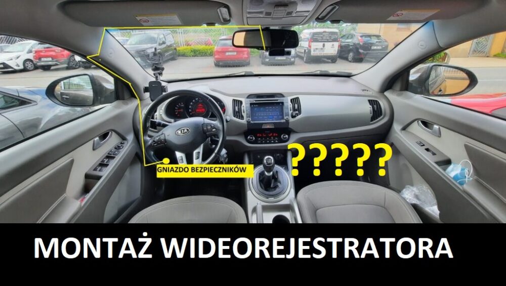 montaż wideorejestratora